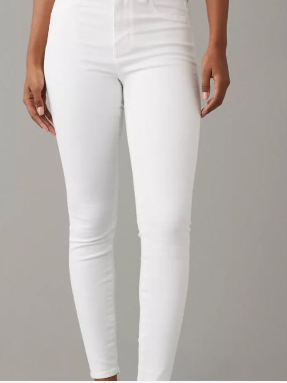 American Eagle White Stretch Skinny Jeans